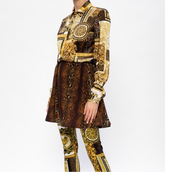 •NWT Versace Barocco patchwork Silk blouse - Picture 14 of 15